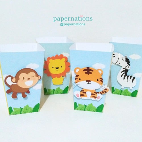 Animals Popcorn Box